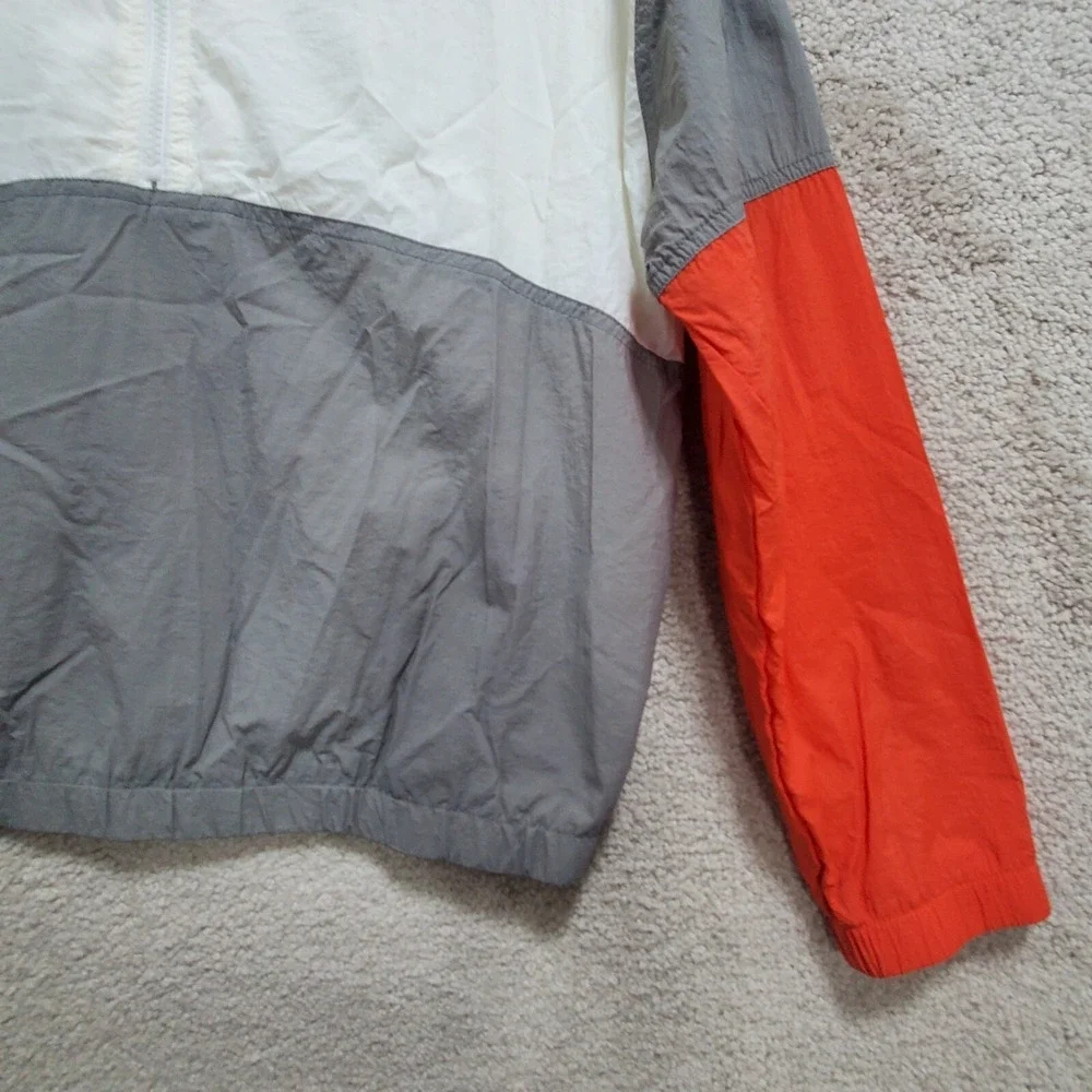 Forever 21 Windbreaker Jacket Women's Medium‎ Multicolor 100% Nylon Half Zip